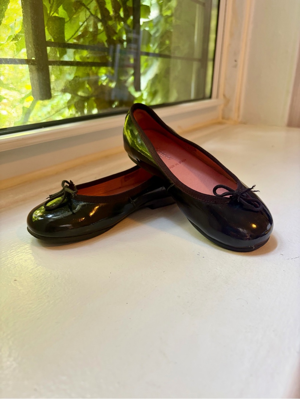 Jacadi Black Patent Ballet Flats with Bow
